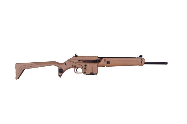 CAN BE FIRED WITH STOCK FOLDED